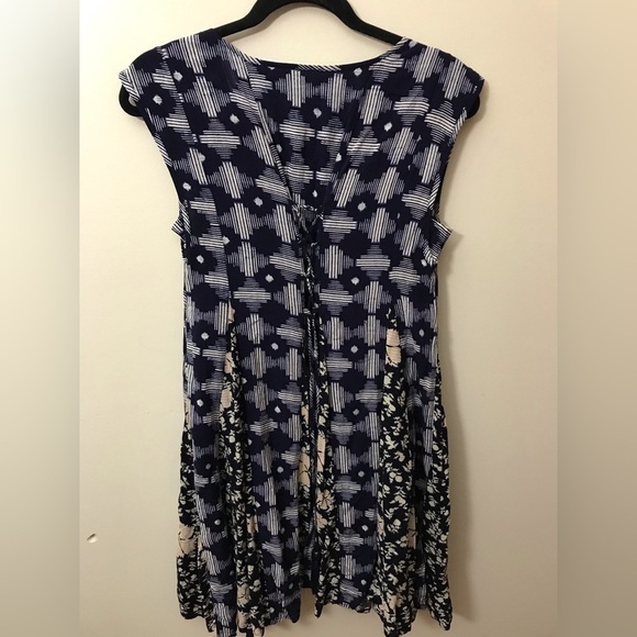 ANTHROPOLOGIE Maeve Womens Indiga Swing Cap Sleeve Pullover Knee Length Dress S - Picture 11 of 16